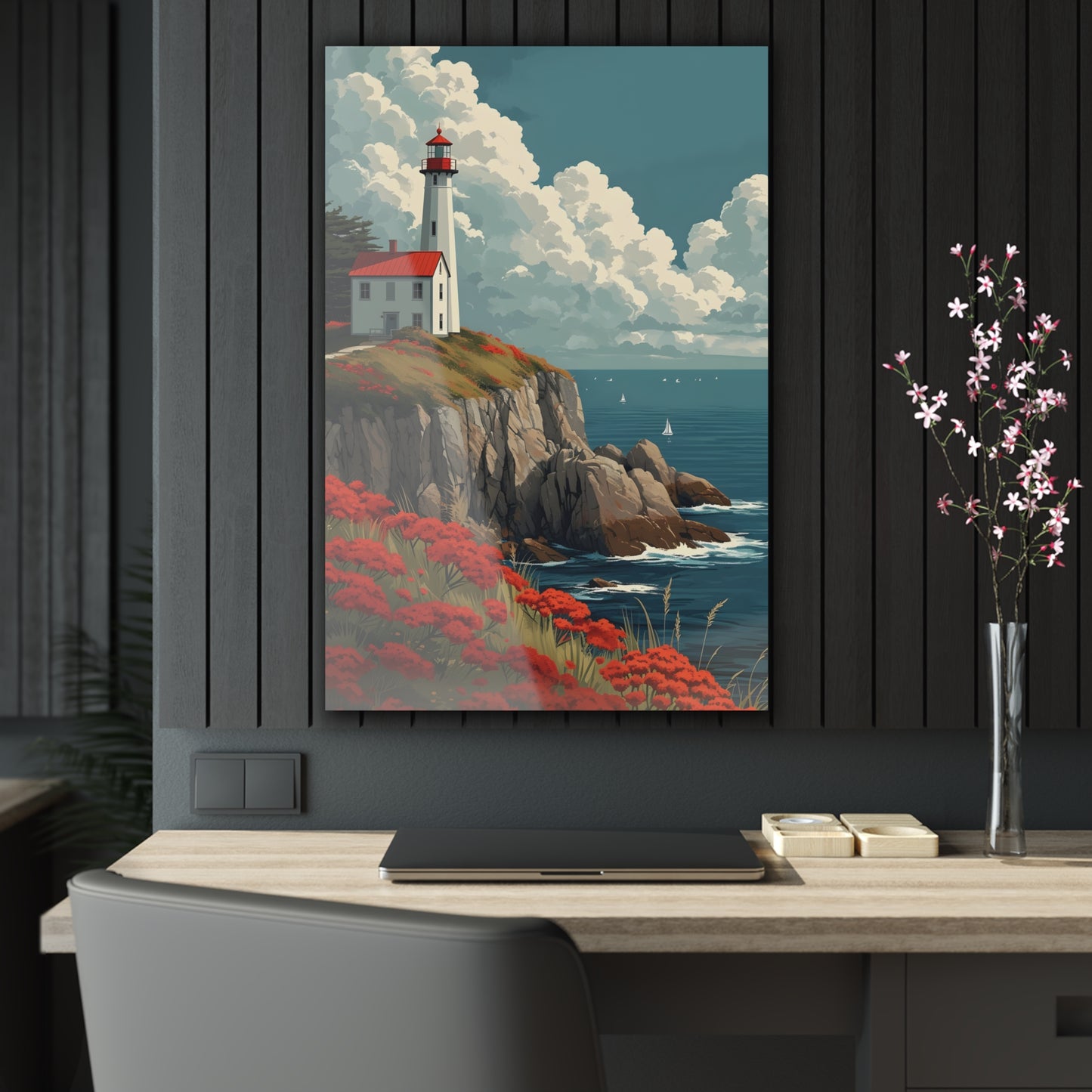 Rocky Coast #005 - Lighthouse Acrylic Print