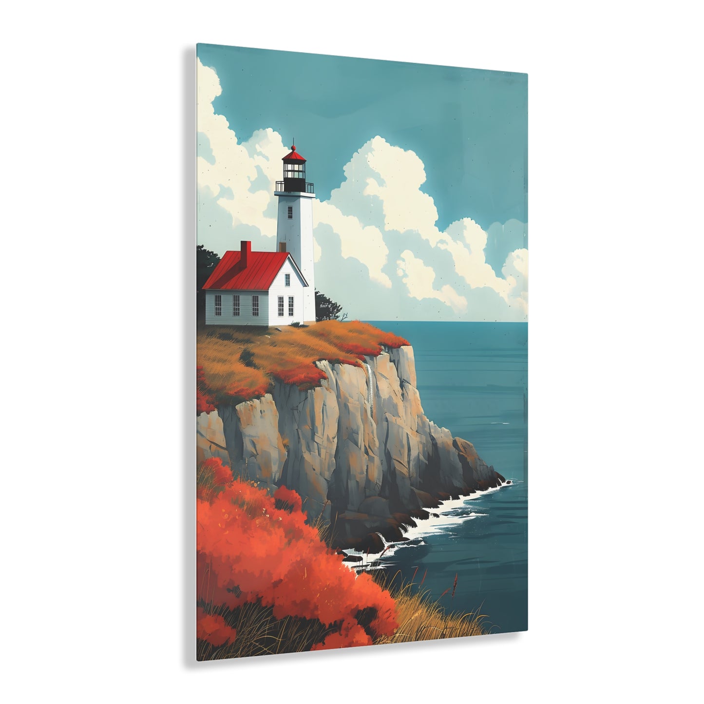 Rocky Coast #009 - Lighthouse Acrylic Print