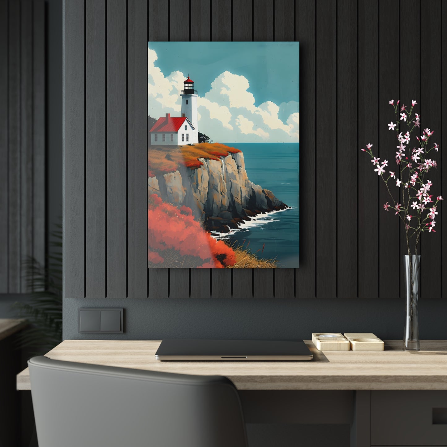 Rocky Coast #009 - Lighthouse Acrylic Print