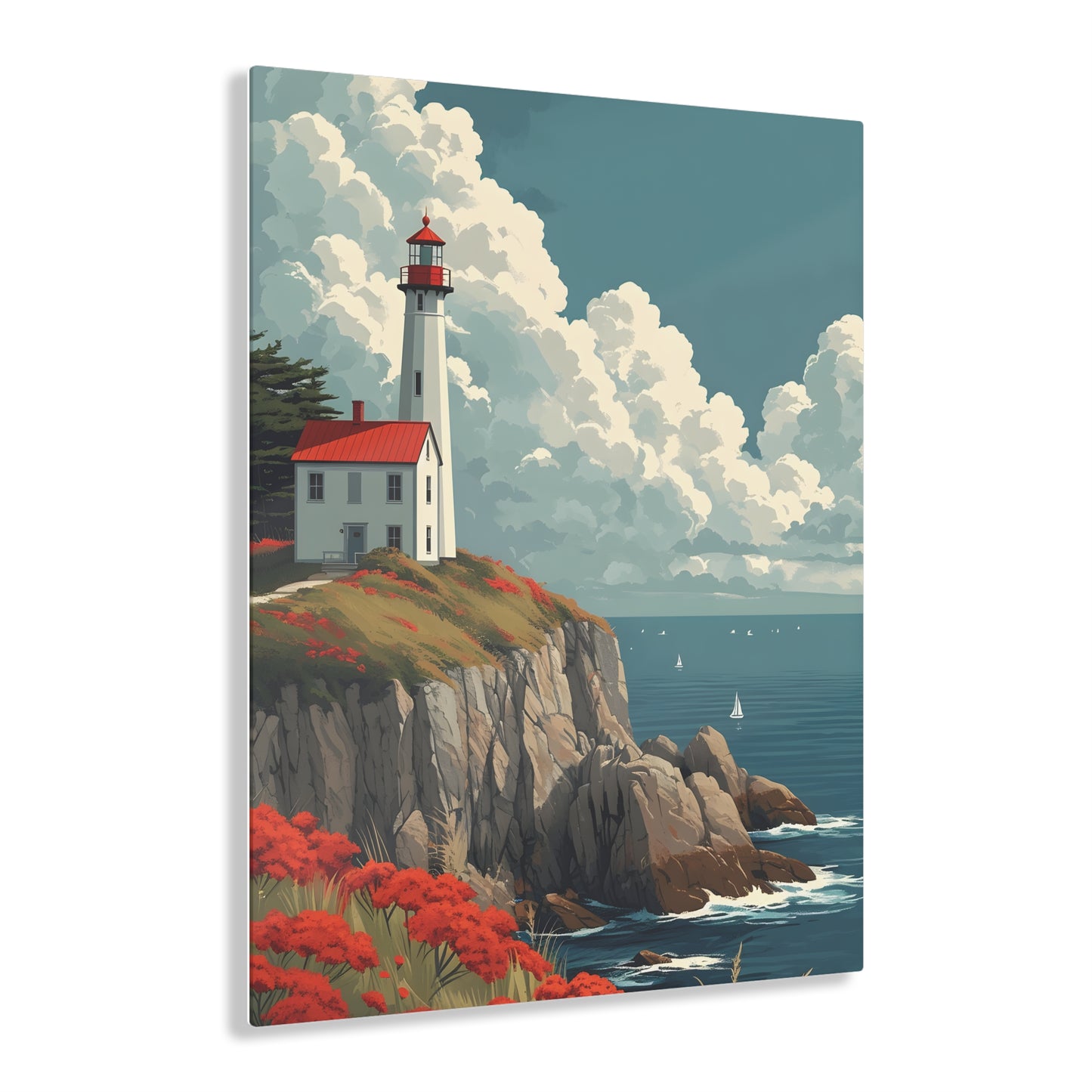 Rocky Coast #005 - Lighthouse Acrylic Print