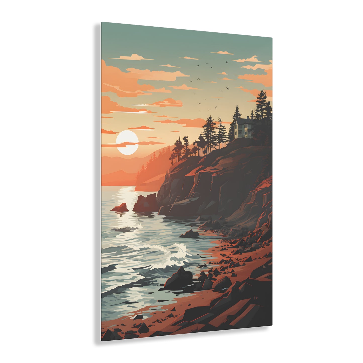 Rocky Coast #010 - Sunset Cliffs Acrylic Print