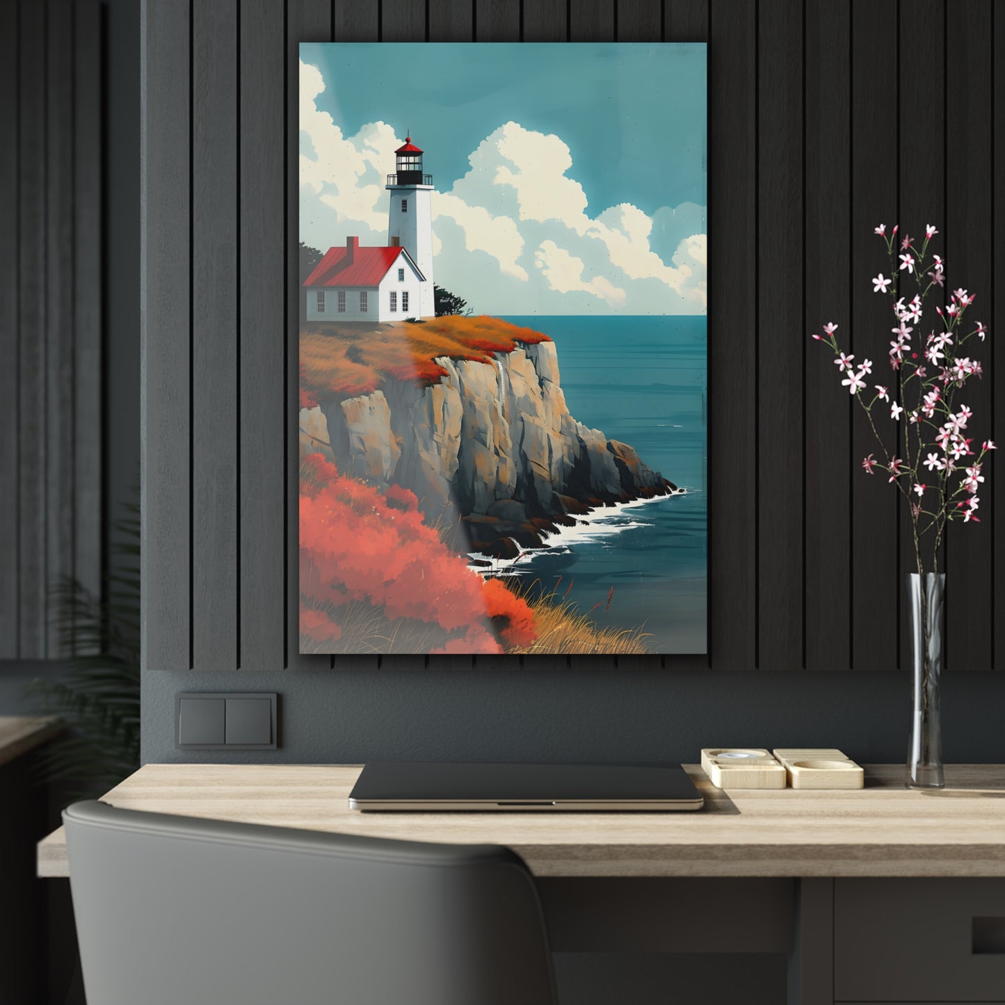 Rocky Coast #009 - Lighthouse Acrylic Print