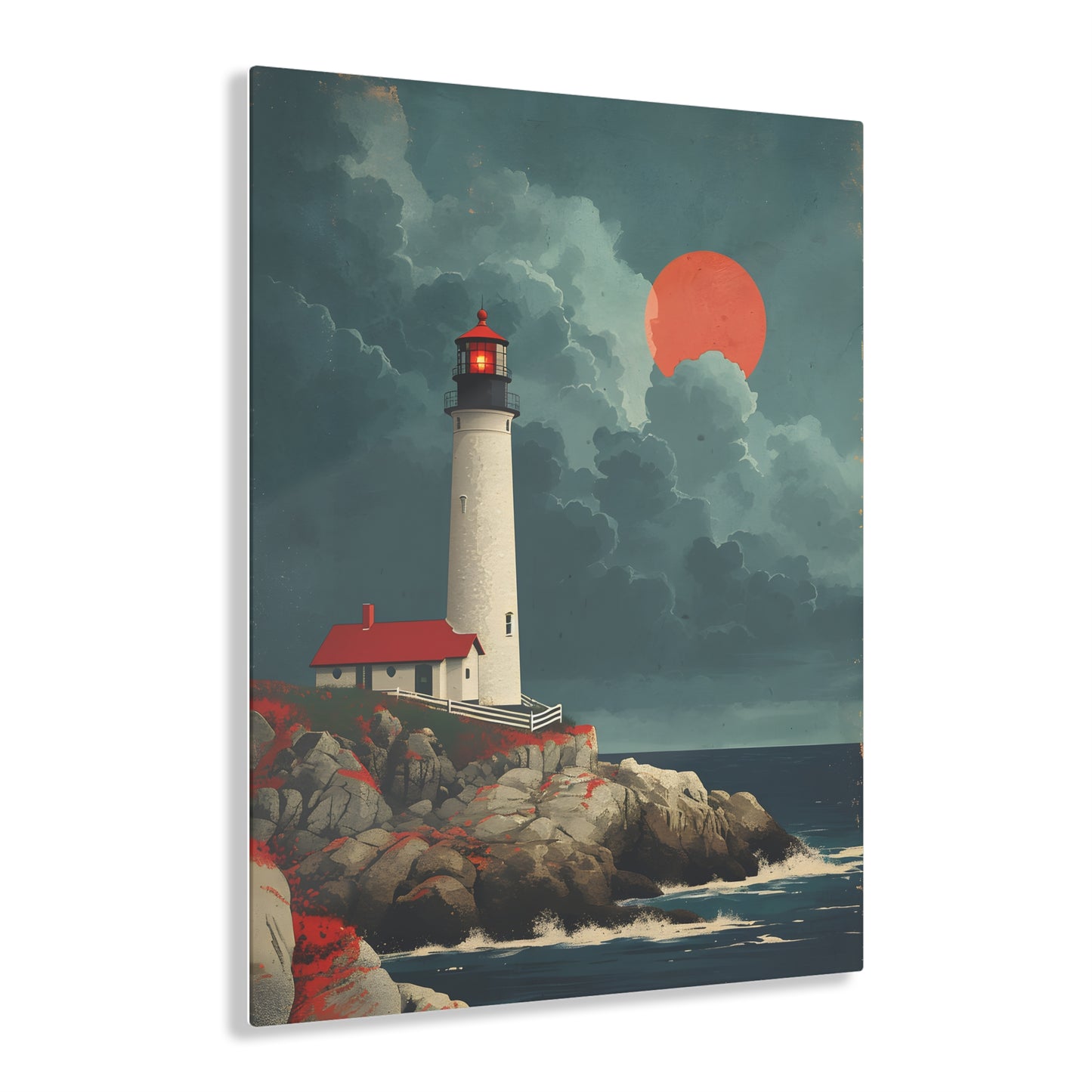 Rocky Coast #003 - Lighthouse Acrylic Print