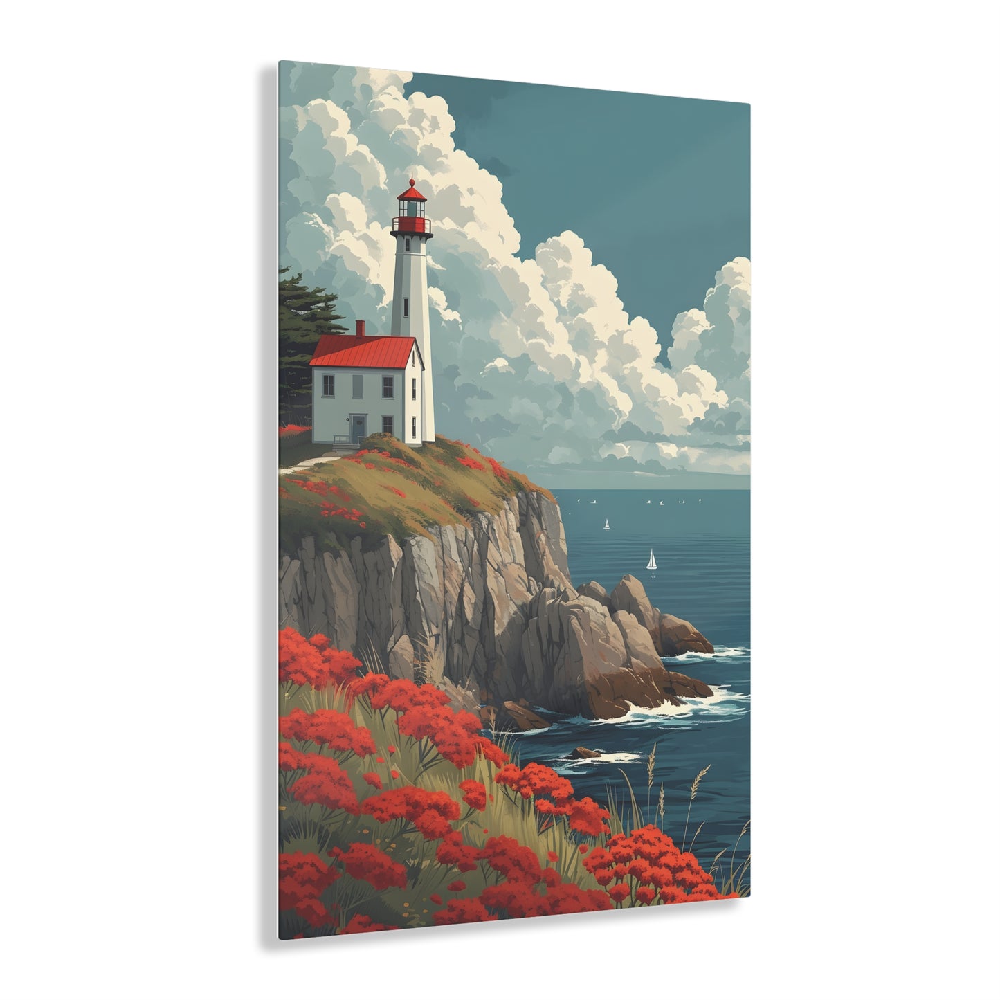 Rocky Coast #005 - Lighthouse Acrylic Print